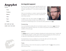 Tablet Screenshot of angryant.com